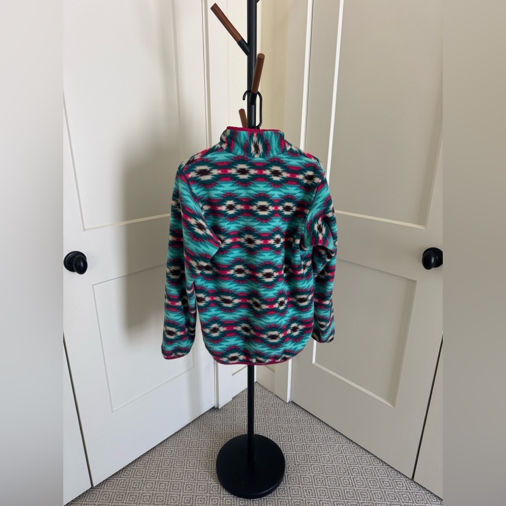 Patagonia Synchilla Snap-T Wild Desert Aztec Print Fleece Pullover – Size M - Picture 7 of 8